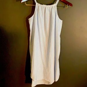 H&M seersucker, double strap dress.